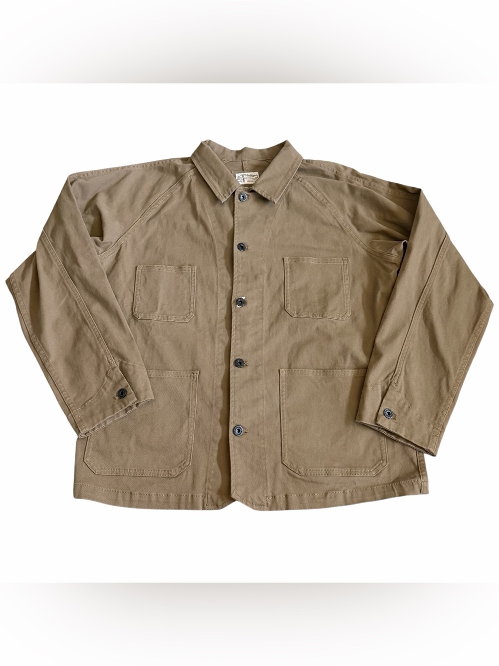 Maden Vintage Workwear Uncle Foo Supply Work Chore Barn Jacket Sz XL Tan GUC